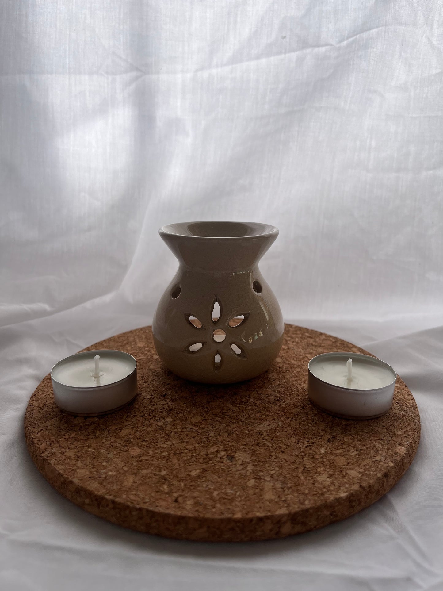 Quemadores + 2 velas de té (duración +/- 4h)