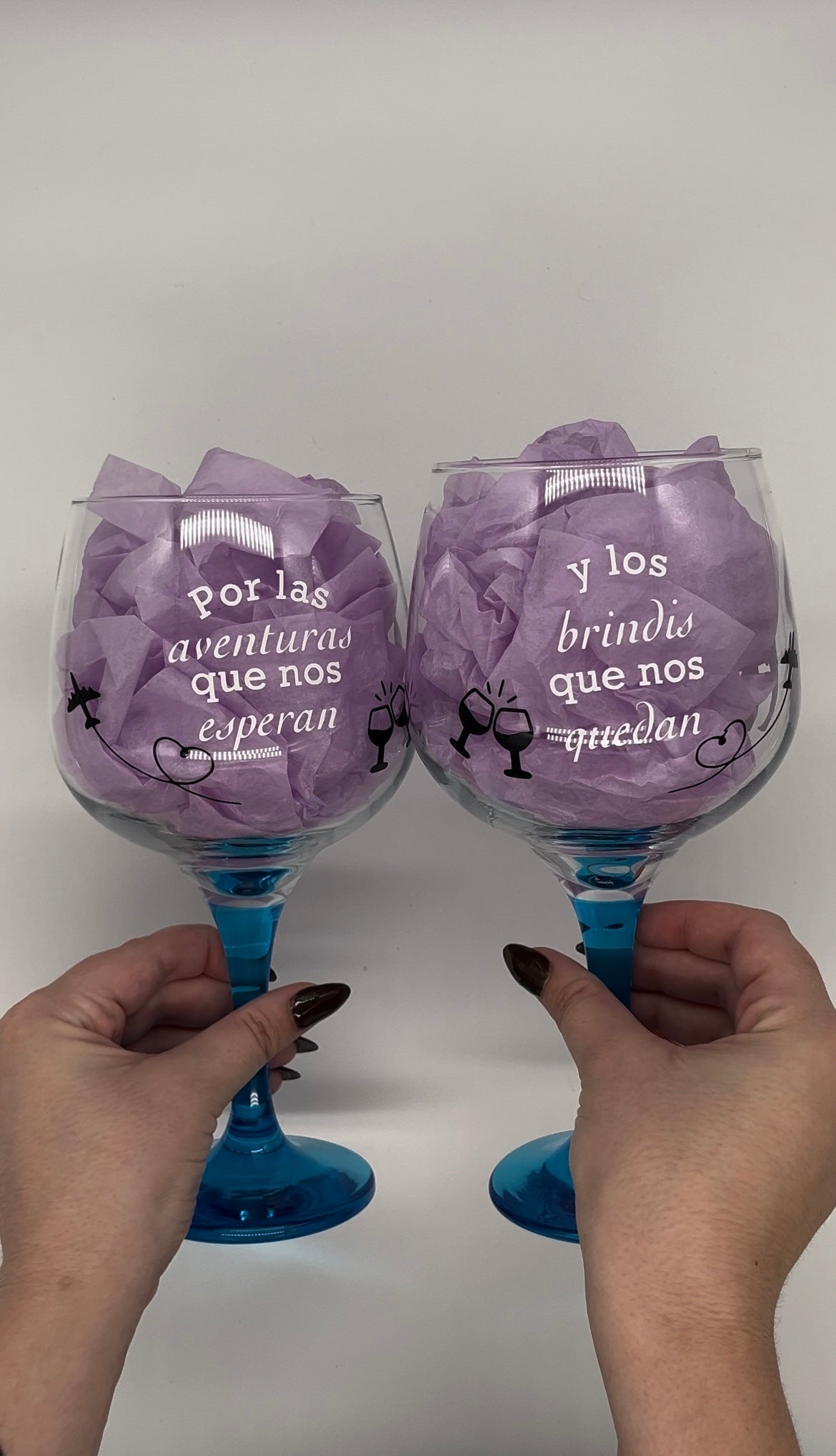 Copas personalizadas novio y novia