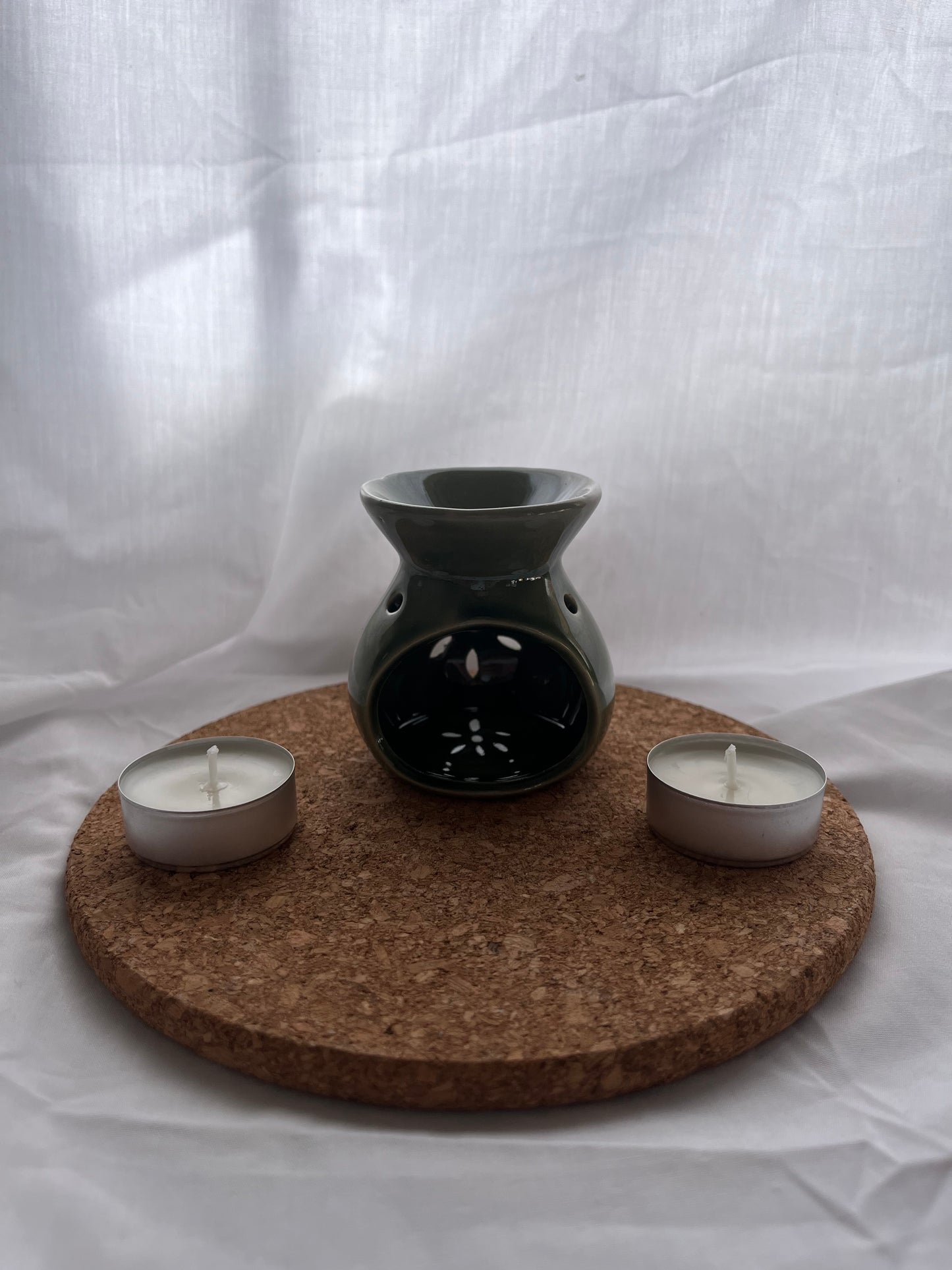 Quemadores + 2 velas de té (duración +/- 4h)