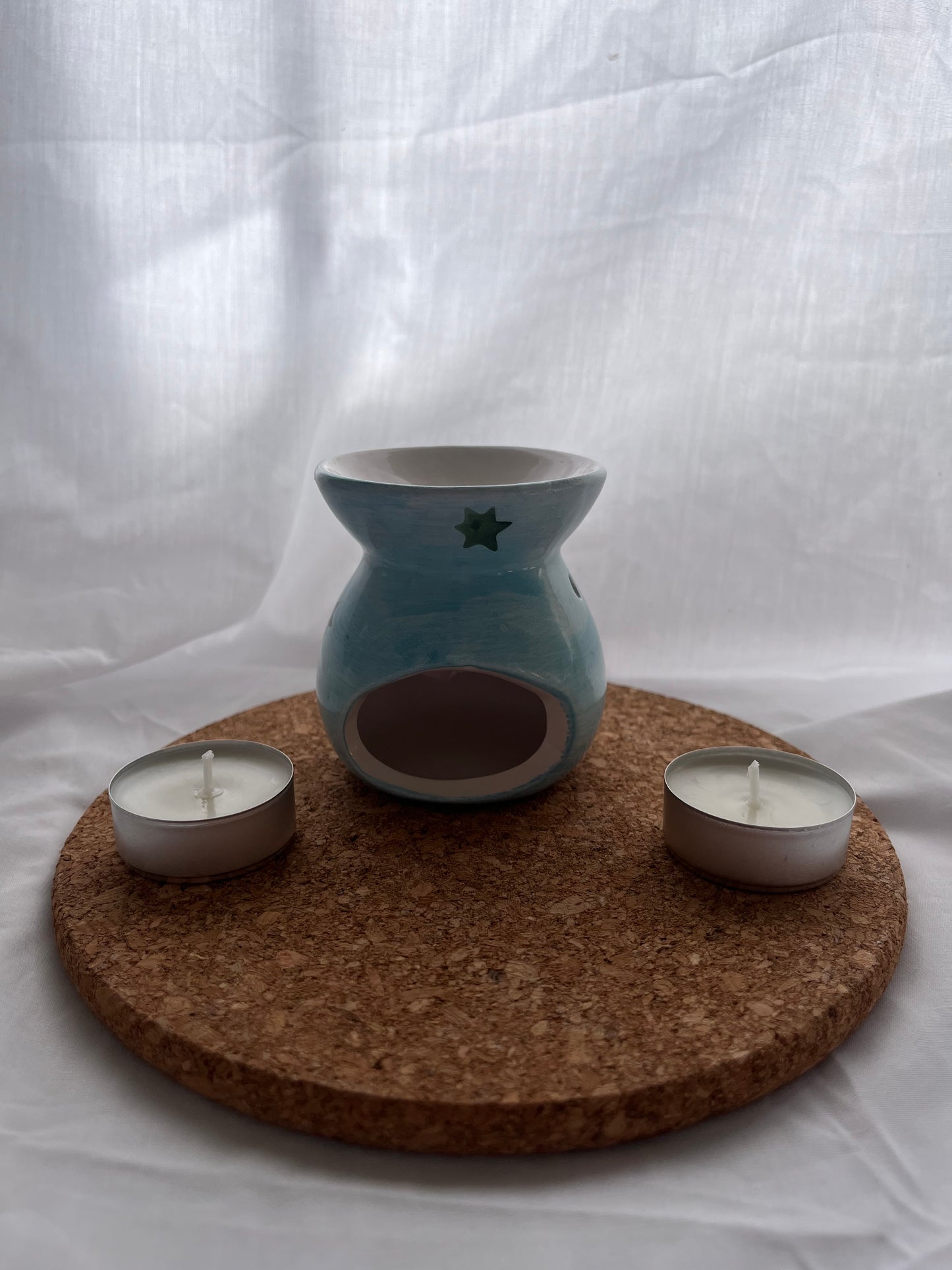 Quemadores + 2 velas de té (duración +/- 4h)