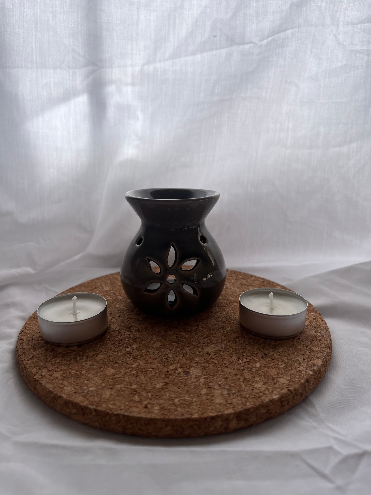 Quemadores + 2 velas de té (duración +/- 4h)