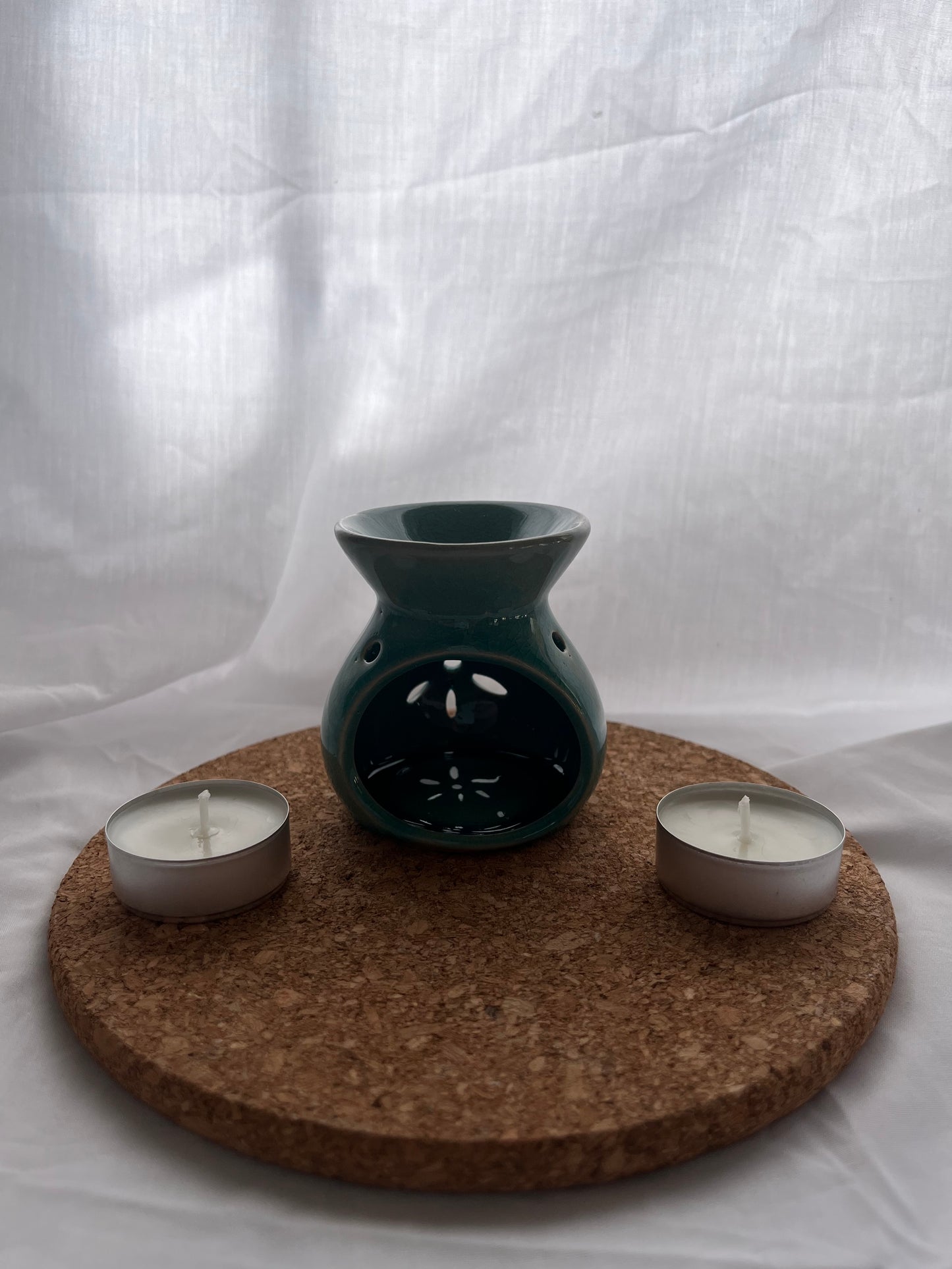 Quemadores + 2 velas de té (duración +/- 4h)