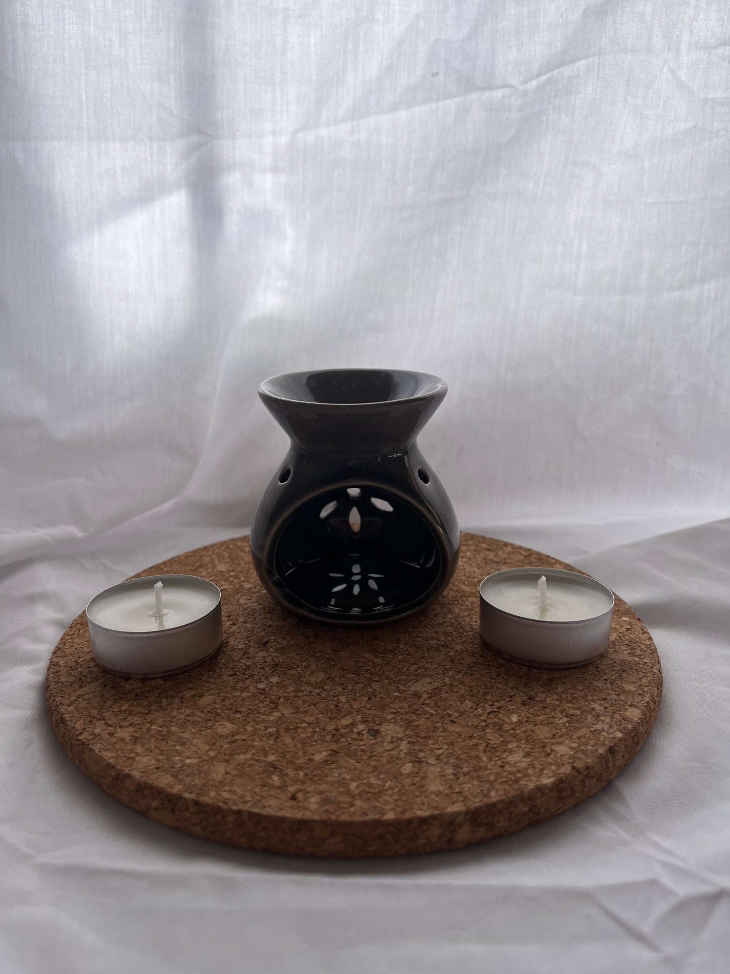 Quemadores + 2 velas de té (duración +/- 4h)