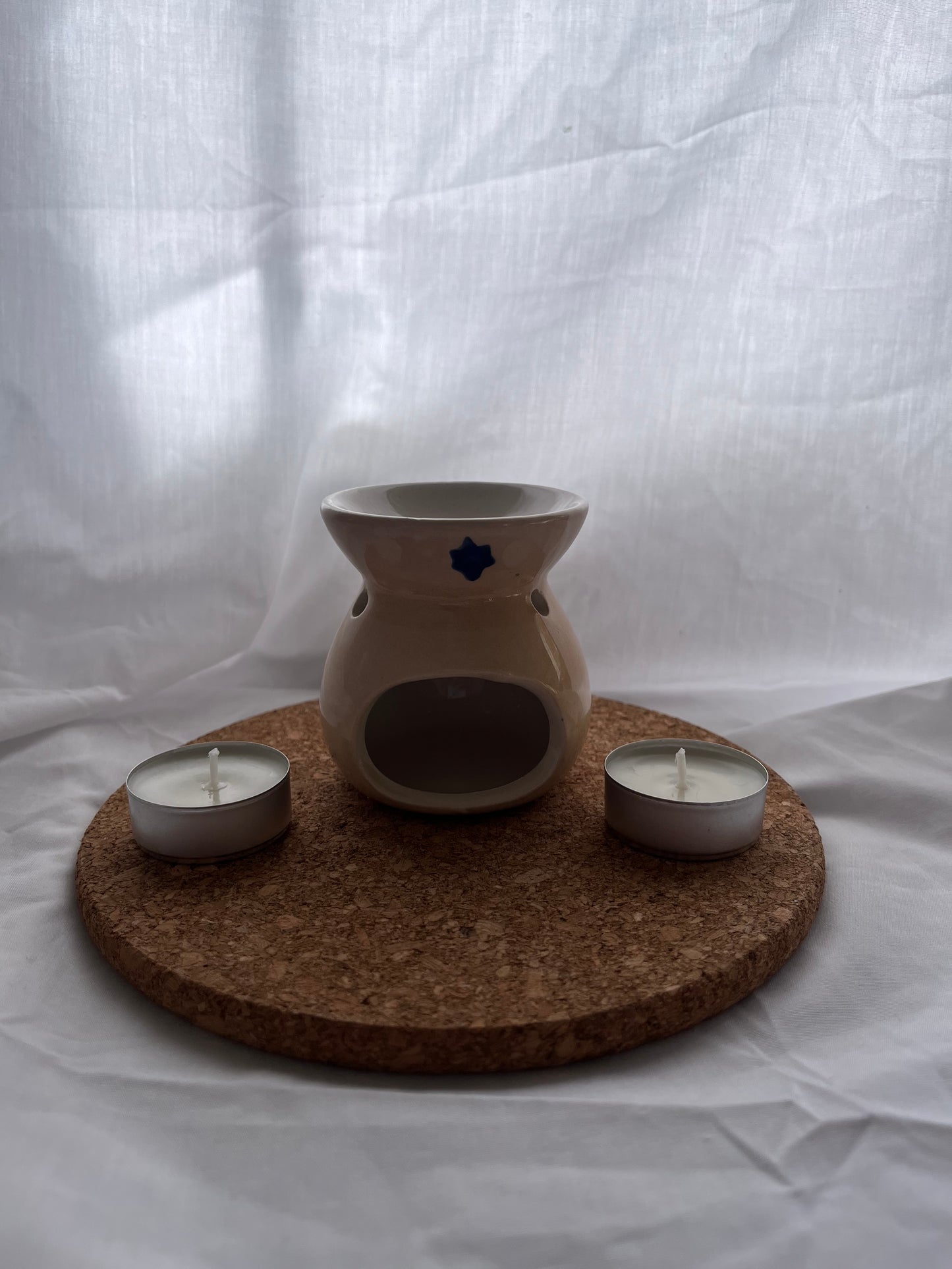 Quemadores + 2 velas de té (duración +/- 4h)