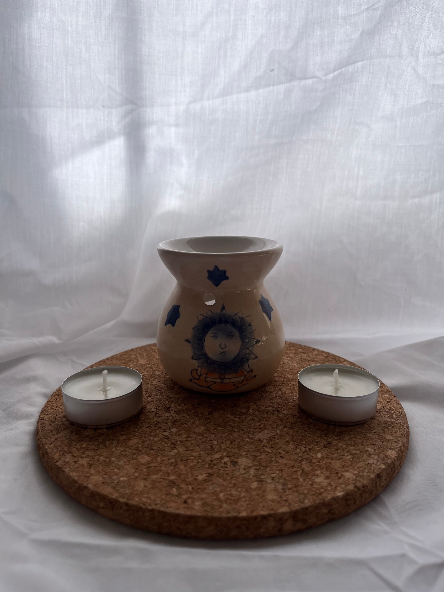 Quemadores + 2 velas de té (duración +/- 4h)