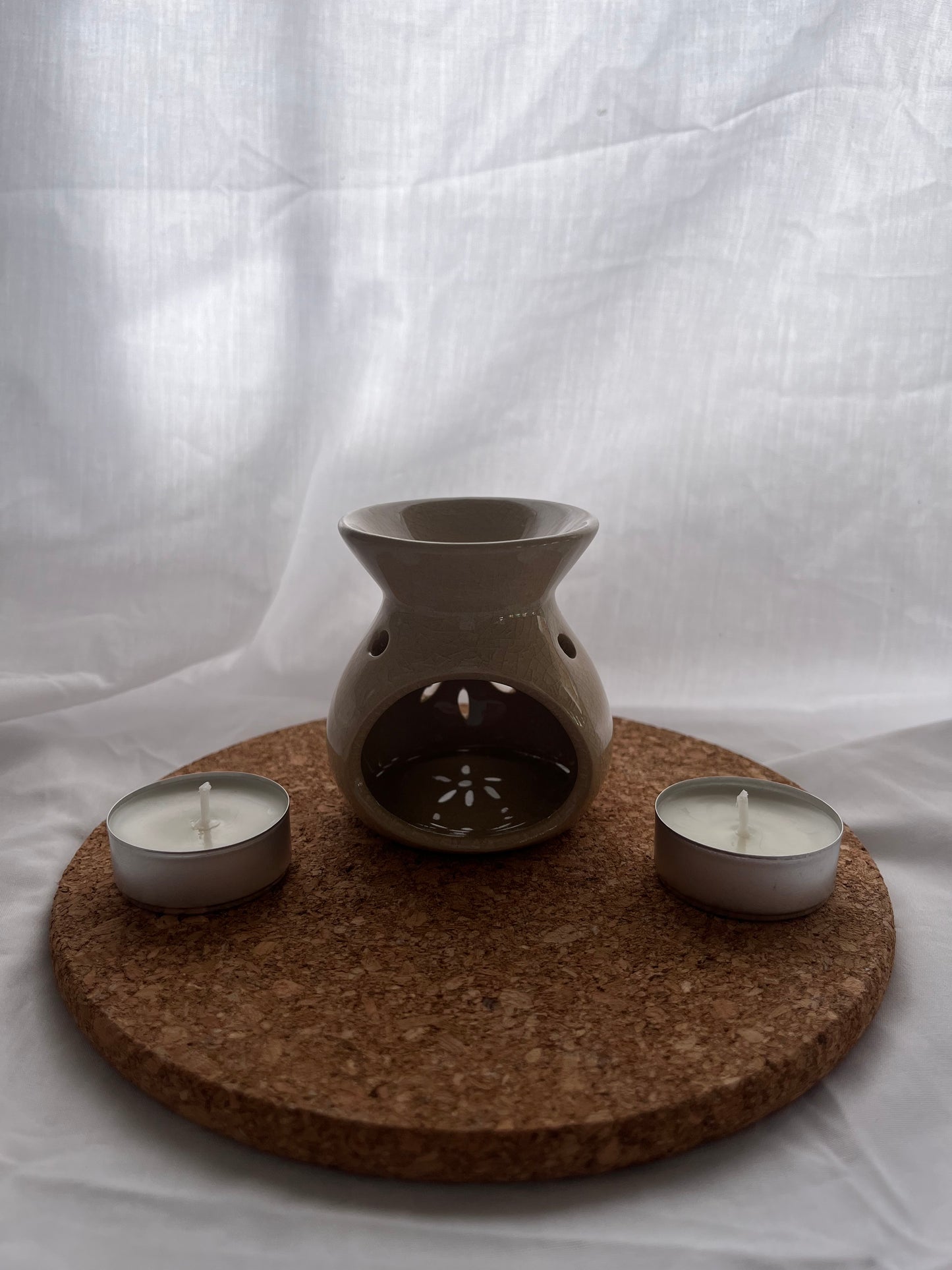 Quemadores + 2 velas de té (duración +/- 4h)